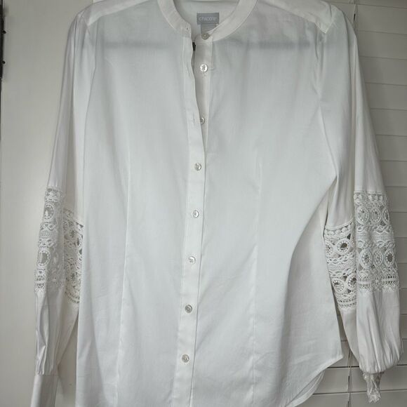 Chico’s SZ 0 long sleeve Top - Picture 2 of 6
